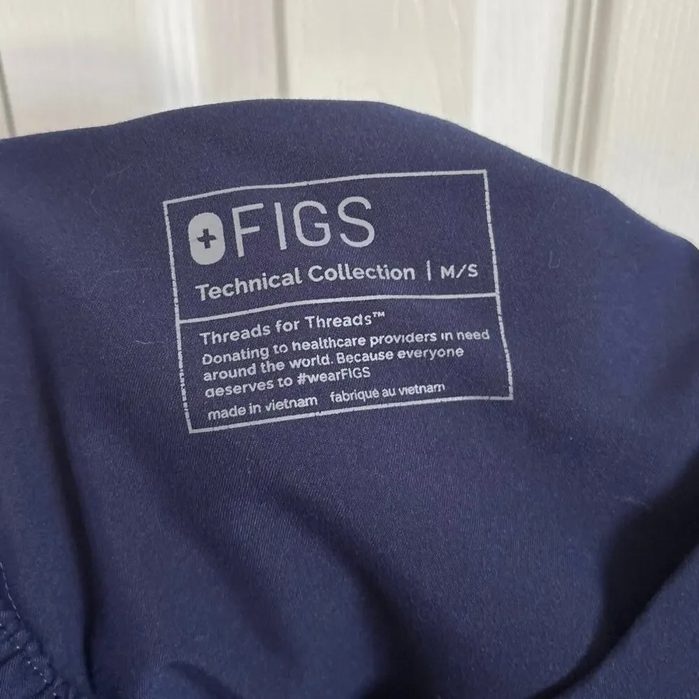Figs Men’s Navy Blue Tansen Jogger Scrub Pants Size Small